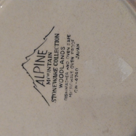 Retro Alpine Mountain Stoneware Collection “woodlands” floral vintage plates - Picture 5 of 9